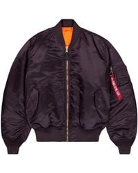 Alpha Industries - Heritage Plum Bomber Jas - Lyst