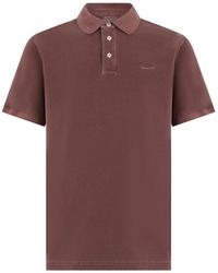 GANT - Sunfaded Piqué Polo - Lyst