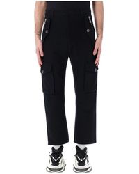 Balmain - Broeken ,Zwart ,Katoen Cotton Cargo Pants - Lyst