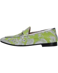 Fabi - Leder- Und Stoff-Loafer - Lyst