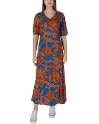 B.Young - Kleedjes ,Veelkleurig ,Byjosa Slit Long Dress - Lyst