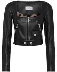 Philipp Plein - Vintage Leren Cropped Jas - Lyst