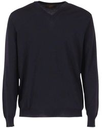 Zanone - V-Neck Knitwear - Lyst