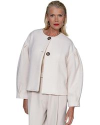 Chie Mihara - Jassen ,Wit ,Wol Cousin Coat - Lyst