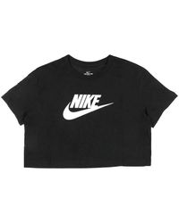 Nike - Crop icon t-shirt - Lyst
