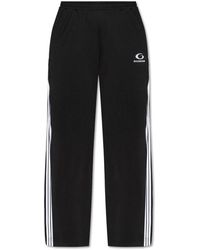 Balenciaga - Broeken ,Zwart ,Trainingsbroeken Met Rechte Pijpen - Lyst