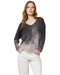 Alpha Studio - V-Neck Knitwear - Lyst