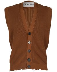 Amaranto - Sleeveless Jumpers - Lyst