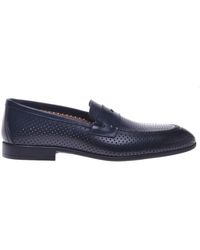 Baldinini - Perforated Leather Loafer - Lyst
