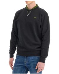 La Martina - Hoodies & Sweatvesten ,Zwart ,Katoen Long Sleeve Cotton Sweater Whitfield - Lyst