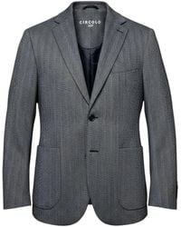 Circolo 1901 - Jassen ,Grijs ,Katoen Herringbone Jacket - Lyst