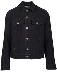 Jacob Cohen - Jassen ,Blauw ,Wol Wool Trucker Jacket - Lyst