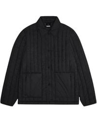 Rains - Jassen ,Zwart ,Nylon Banja Liner Overshirt - Lyst