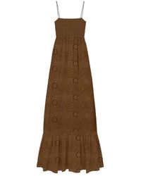 MC2 Saint Barth - Kleedjes ,Bruin ,Maxi Jurk - Lyst