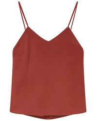 Max Mara - Silk Canvas Top - Lyst