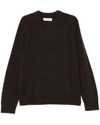 Samsøe & Samsøe - Dunkelbrauner Rippstrickpullover Lange Ärmel - Lyst