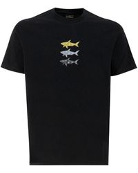 Paul & Shark - Baumwoll crew-neck t-shirt mit print - Lyst