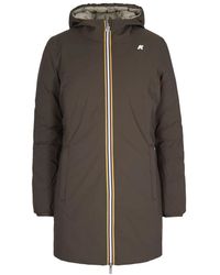 K-Way - Jassen ,Bruin ,Polyester Nylon Polyester Jassen - Lyst