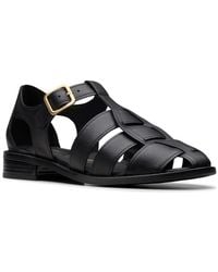 Clarks - Schoenen ,Zwart ,Leer Hana Sun D Sandalen - Lyst