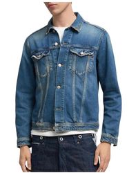Replay - Jassen ,Blauw ,Denim Mv 880 Jacket - Lyst