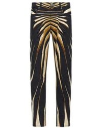 Roberto Cavalli - Ray Of Print Jeans Broeken - Lyst