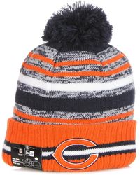KTZ - Accessoires ,Veelkleurig ,Wol Nfl Pom Pom Beanie Hat - Lyst