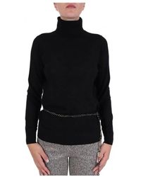 Michael Kors - Truien & Vesten ,Zwart ,Wol Wollen Coltrui - Lyst