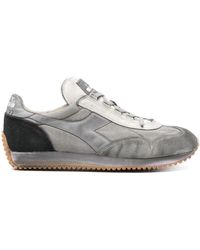Diadora - Canvas Sneakers Mit Wildleder-Details - Lyst