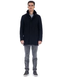 Herno - Diagonal Wool Carcoat - Lyst