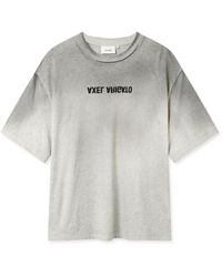 Axel Arigato - Tops ,Grijs ,Katoen Vervorm Licht T-Shirt - Lyst