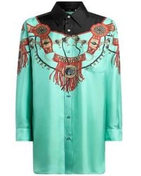 Etro - Zijden Twill Blouse - Lyst