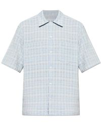 Samsøe & Samsøe - Overhemden ,Blauw ,Katoen Saayo Shirt - Lyst