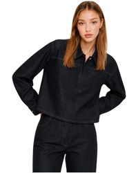 Kocca - Overhemden ,Zwart ,Denim Denim Jas - Lyst