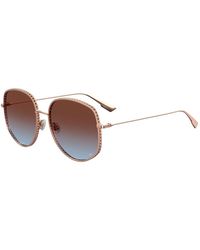 Dior - Rose gold/brown blue shaded occhiali da sole - Lyst