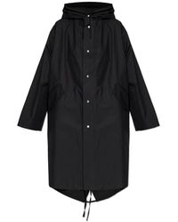 Jil Sander - Jassen ,Zwart ,Katoen Katoenen Parka Met Capuchon - Lyst