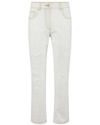 Elisabetta Franchi - Straight Fit Jeans - Lyst