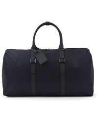 Paul & Shark - Nylon Holdall Tas Met Leren Afwerking - Lyst