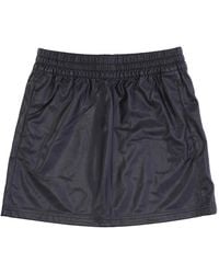 PUMA - Rokken ,Zwart ,Leer Zwarte Eco-Leren Minirok - Lyst