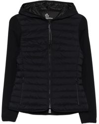 Moncler - Jassen ,Zwart ,Zip Up Cardigan - Lyst