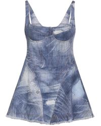 Roberto Cavalli - Patchwork Capsule Collection Short Dress - Lyst