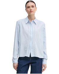 Mos Mosh - Elegante skyway bluse mit bånddetaljer - Lyst