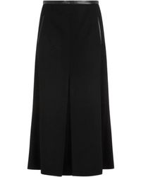 Saint Laurent - Midi Skirts - Lyst