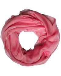 Dolce & Gabbana - Accessoires ,Roze ,Luxe Zijden Omslagdoek Sjaal - Lyst