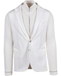 Eleventy - Jassen ,Wit ,Katoen Blazer - Lyst