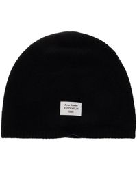 Acne Studios - Accessoires ,Zwart ,Kasjmier Cashmere Beanie - Lyst