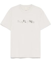 sunflower - Tops ,Grijs ,Katoen Lichtgrijs Logo T-Shirt - Lyst