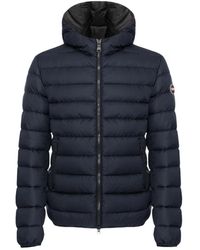 Colmar - Jassen ,Blauw ,Sportieve Donsjas Met Vaste Capuchon - Lyst