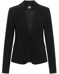 Riani - Jassen ,Zwart ,Leer Elegante Blazer Voor Elke Gelegenheid - Lyst