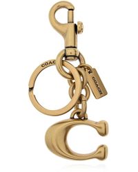 COACH - Accessoires ,Geel ,Sleutelhanger - Lyst