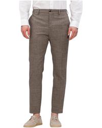 SELECTED - Broeken ,Bruin ,Wol Slhslim-Oasis Linen Trs Noos - Lyst